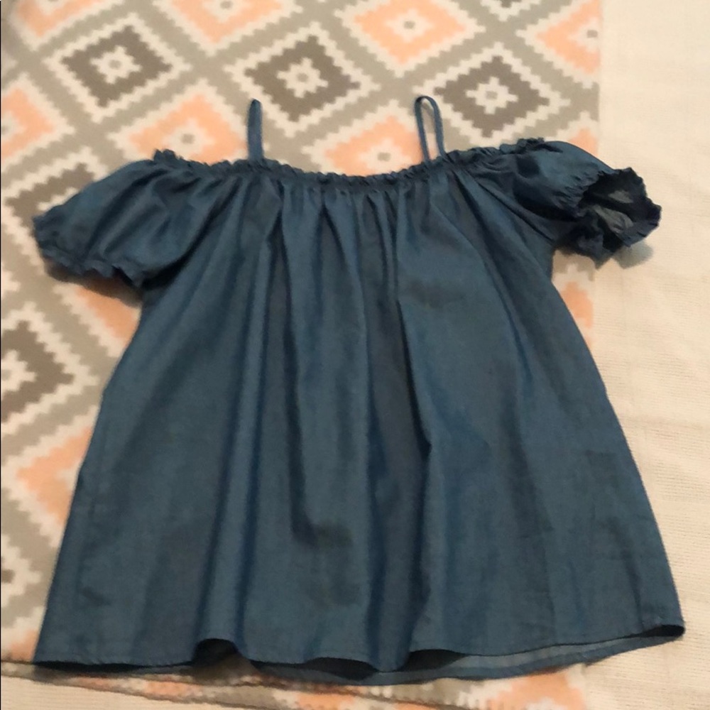 denim blouse